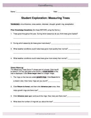 2023 Measuring trees gizmo answer key to Measure - ulkecesek